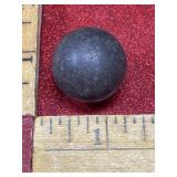 Metal ball, maybe iron, is magnetic