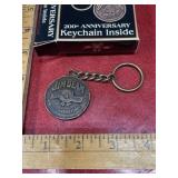 Jim Beam 200th Anniversary keychain with box