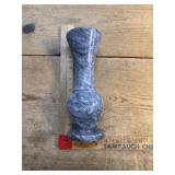 Vintage marbled stone bud vase