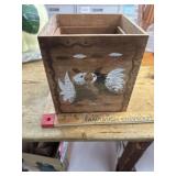 Set of vintage wooden boxes