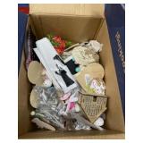 Box lot mixed holiday decorations
