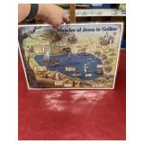 12x17 Miracles of Jesus in Galilee laminated