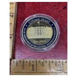 Donald Trump challenge coin gold tone and