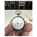 Antique .800 silver pocket watch W & C for parts