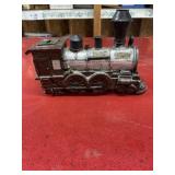 3.5x10x7 resin? train locomotive coin bank some