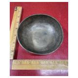 Old brass bowl