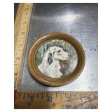 Vintage Metal Dog drink coasters 8 PCs
