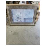 31 x 43 framed signed picture HEAVY