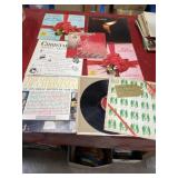 8 vintage Christmas record albums unsearched and