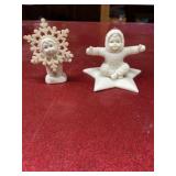 2 Department 56 Snowbabies figurines, NO Box