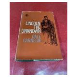 1959 Lincoln the Unknown vintage book by Dale