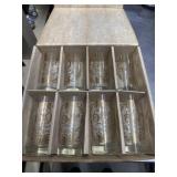 Vintage 50th wedding anniversary set of glasses