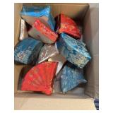 Fan shaped Asian jewelry/trinket boxes, box lot