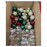 Box lot Christmas ball ornaments