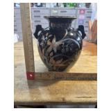 Vintage two handled fine china vase