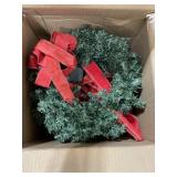 3 pre-lit Christmas LED wreaths untested