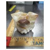 Vintage Agate stone mid-century modern pieces