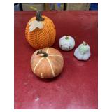 Festive pumpkins and gourds ceramic plastic etc