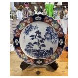 Japanese Vintage large platter glaze crazing all