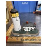 Vintage cast iron lighthouse doorstop metal heavy