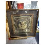 Vintage tapestry Artwork, Asian Mediterranean