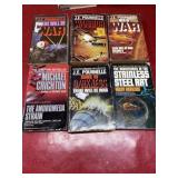 6 vintage science fiction paperbacks