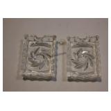 2 Pinwheel Ashtrays