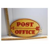 Wooden Post Office Sign