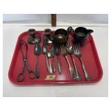Tray lot of Silver Plate Items