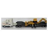 Erlt Kenworth T600A With Float & JD Backhoe