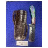 8' Handcrafted Bull Cutter Knife w/ Sheath
