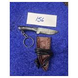 4' Handcrafted Damascus Keychain Knife
