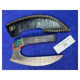 7' Handcrafted Alaskan Ulu Knife w/ Sheath