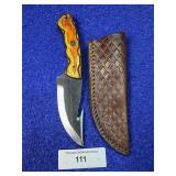 8' Full Tang Damascus Skinner Knife