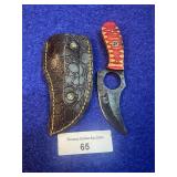6' Damascus East Texas Skinner Knife