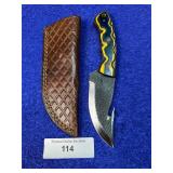 8' Full Tang Gut Hook Knife w/ Sheath