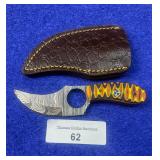 6' Damascus East Texas Skinner Knife