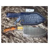12' Handcrafted Full Tang Cleaver w/ Sheath