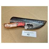 8' Handcrafted Bull Cutter Knife w/ Sheath