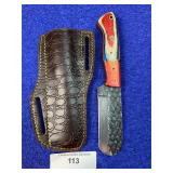 8.5' Handcrafted Bull Cutter Knife w/ Sheath