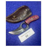 6' Damascus East Texas Skinner Knife