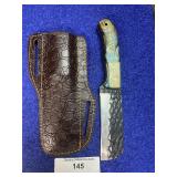 8' Handcrafted Bull Cutter Knife w/ Sheath