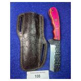 8.5' Handcrafted Bull Cutter Knife w/ Sheath