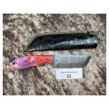 8' Handcrafted Bull Cutter Knife w/ Sheath