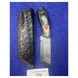 8' Handcrafted Bull Cutter Knife w/ Sheath
