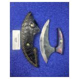 7' Handcrafted Alaskan Ulu Knife w/ Sheath