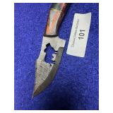 8' Damascus Texas Brahma Bull Knife