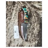 8' Full Tang Damascus Hunting Knife