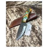 8' Full Tang Damascus Hunting Knife