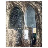 13' Full Tang Damascus Cleaver